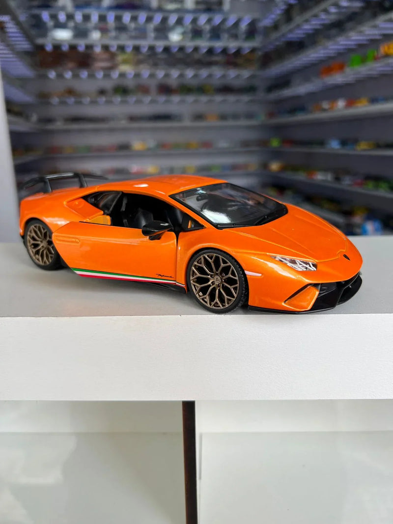 Lamborghini Huracan Performance Laranja 1:24 BBurago