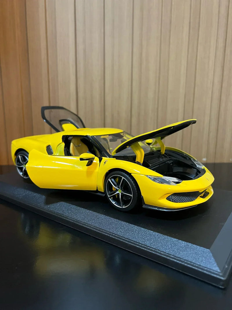 Ferrari 296 GTB 1:18 Bburago Amarelo